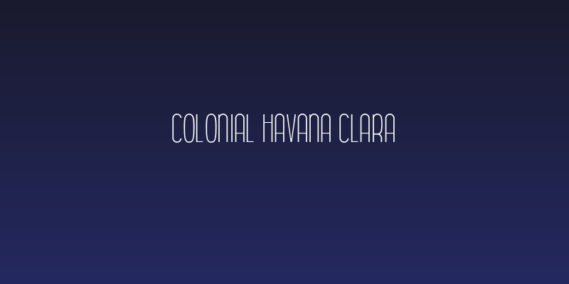 Colonial Havana Clara Social Header