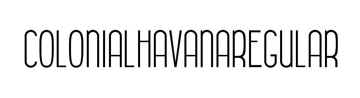 Colonial Havana Regular  Скачать бесплатные шрифты