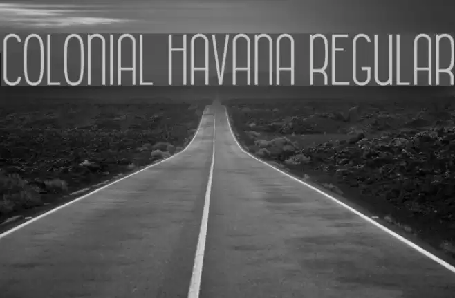Colonial Havana Regular Font examples