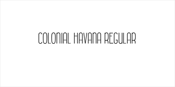 Colonial Havana Regular Logo