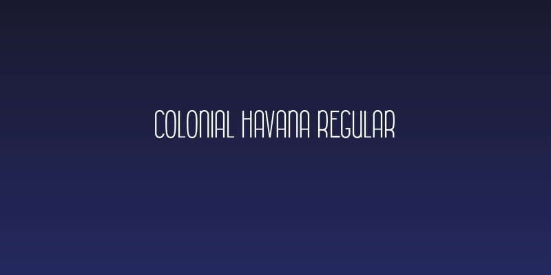 Colonial Havana Regular Social Header