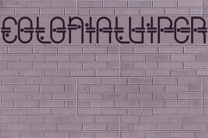 ColonialViper Font examples