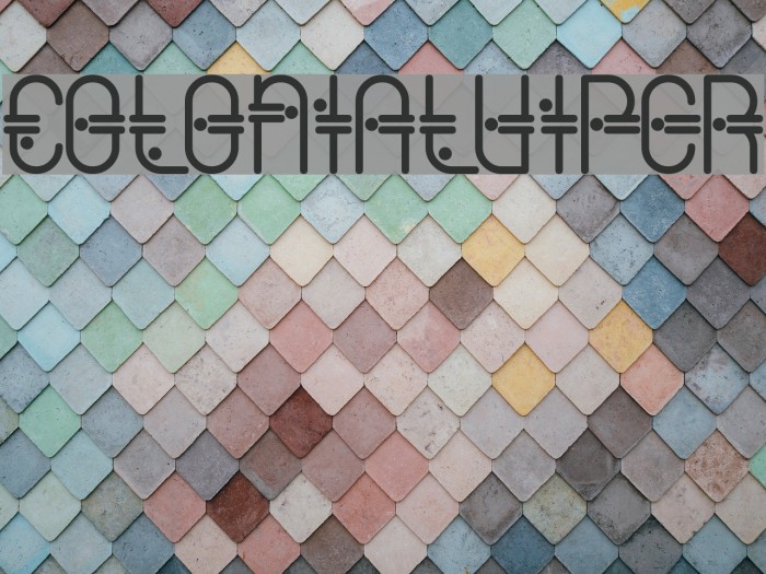 ColonialViper Font examples