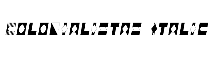 Colonialistas Italic  免费字体下载