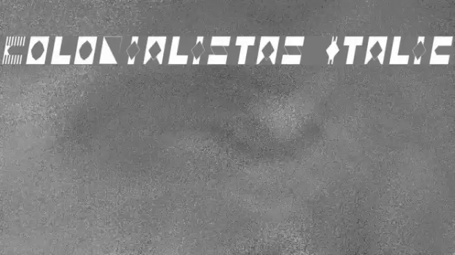 Colonialistas Italic Font examples