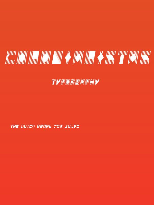 Colonialistas Italic Poster