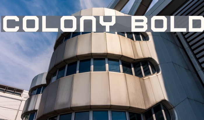 Colony Bold Font examples