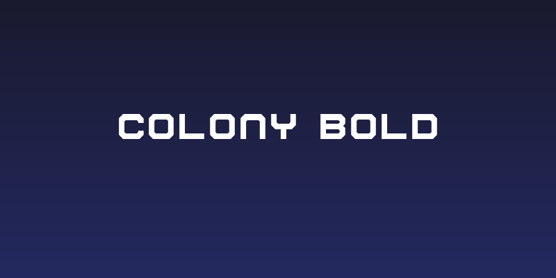 Colony Bold Social Header