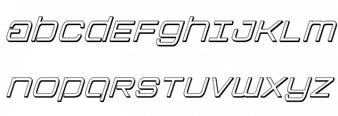 Colony Marines 3D Italic Schriftart Groß