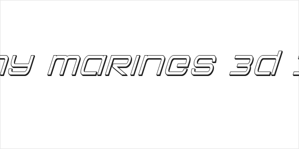 Colony Marines 3D Italic Logo