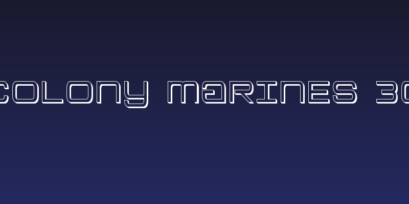 Colony Marines 3D Social Header