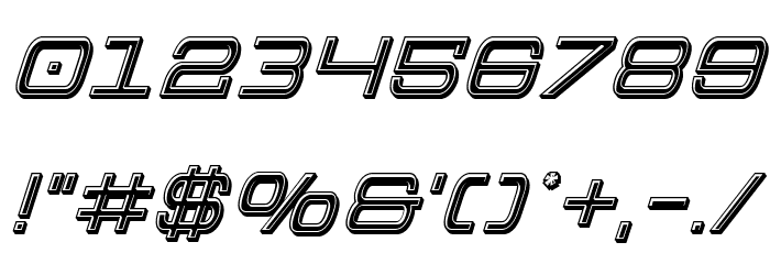 Colony Marines Bevel Italic Font OTHER CHARS