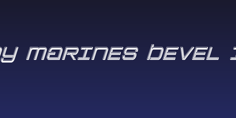 Colony Marines Bevel Italic Social Header