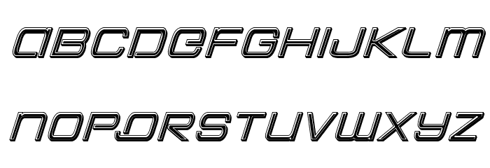 Colony Marines Bevel Italic Font LOWERCASE