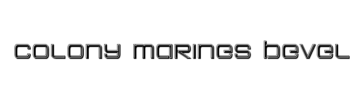 Colony Marines Bevel Schriftart