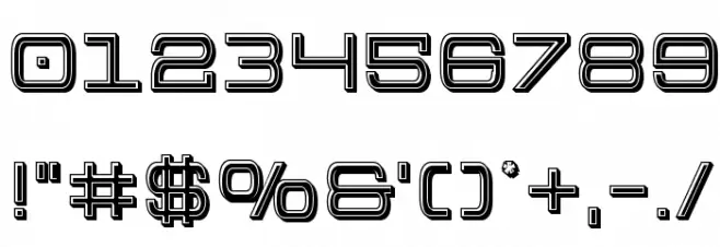 Colony Marines Bevel Font OTHER CHARS