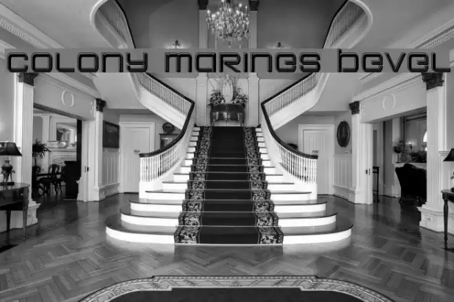 Colony Marines Bevel Font examples