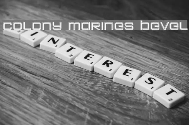 Colony Marines Bevel Font examples