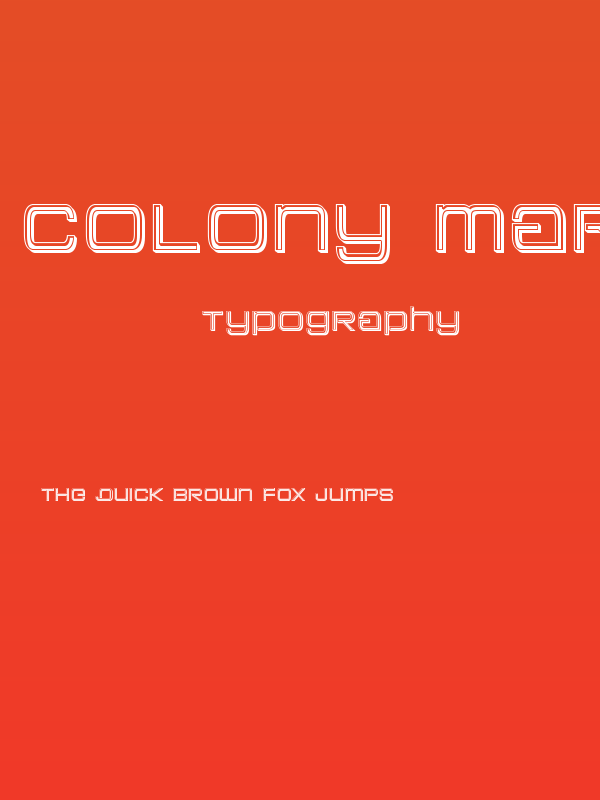 Colony Marines Bevel Poster