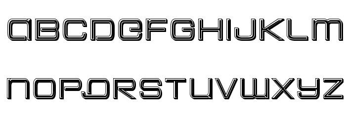 Colony Marines Bevel Schriftart Kleinbuchstaben