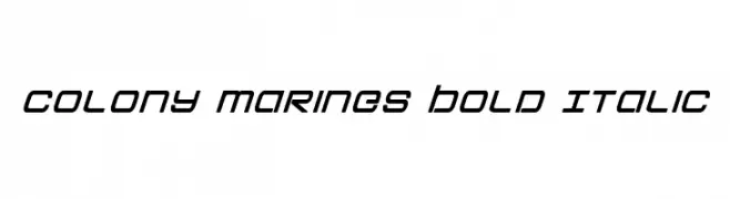 Colony Marines Bold Italic  baixar fontes gratis
