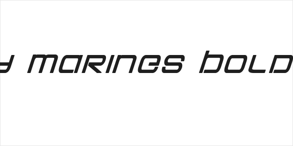 Colony Marines Bold Italic Logo
