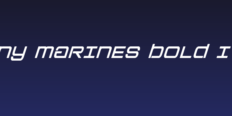 Colony Marines Bold Italic Social Header