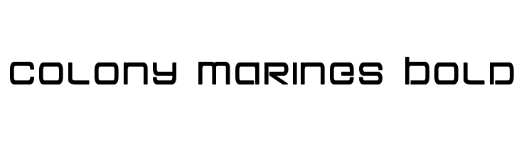 Colony Marines Bold Font