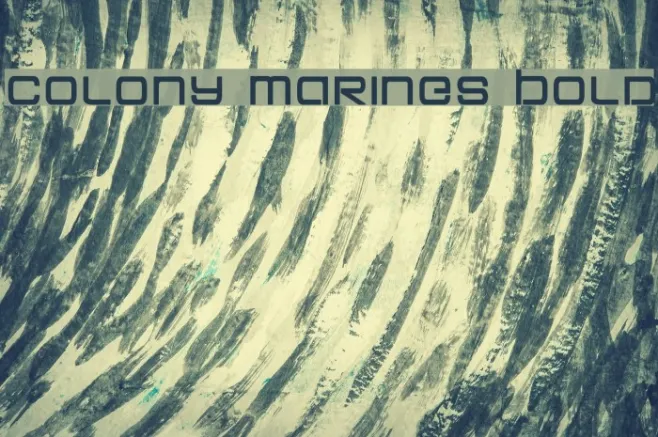 Colony Marines Bold Example 1