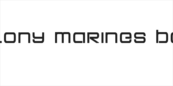 Colony Marines Bold Logo