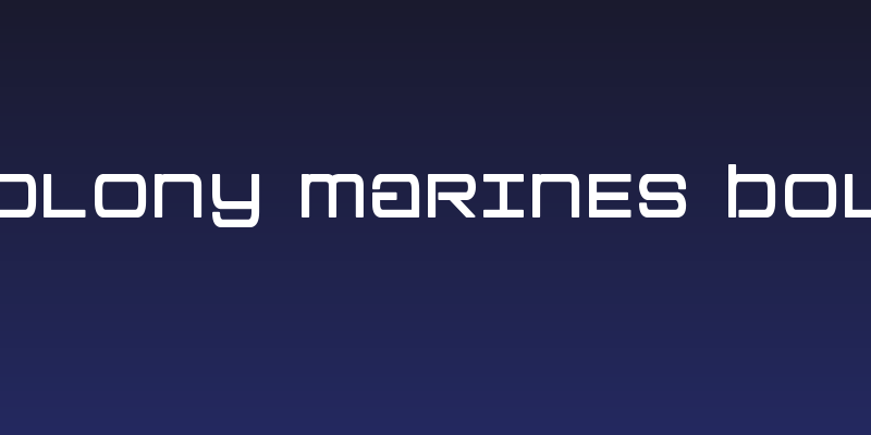 Colony Marines Bold Social Header