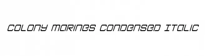 Colony Marines Condensed Italic  フリーフォントのダウンロード