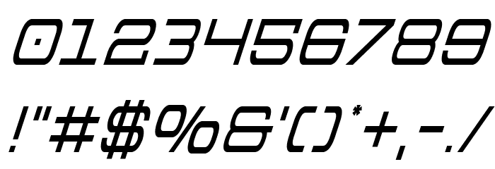 Colony Marines Condensed Italic Font OTHER CHARS