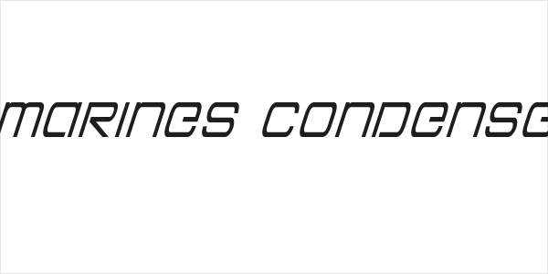 Colony Marines Condensed Italic Logo