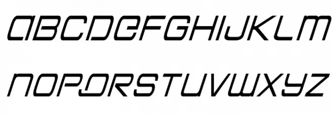 Colony Marines Condensed Italic Schriftart Kleinbuchstaben
