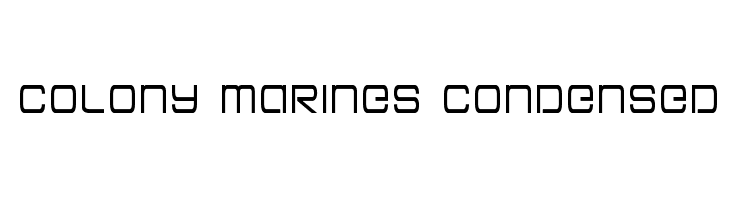 Colony Marines Condensed Schriftart