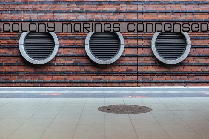 Colony Marines Condensed フォント examples