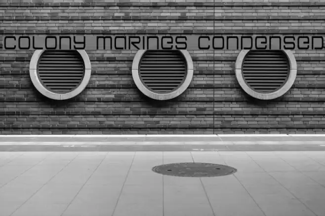 Colony Marines Condensed フォント examples
