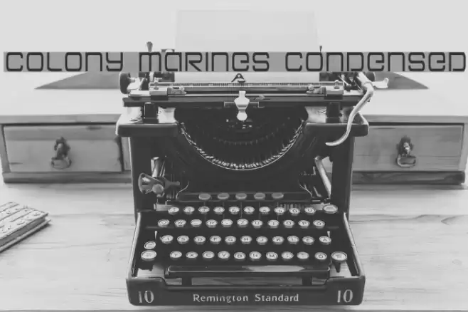 Colony Marines Condensed フォント examples