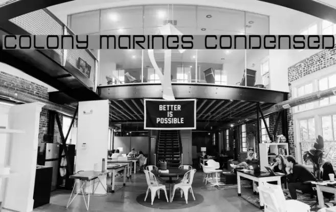 Colony Marines Condensed フォント examples