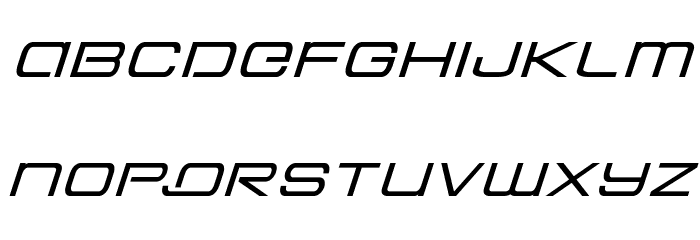 Colony Marines Expanded Italic Font LOWERCASE