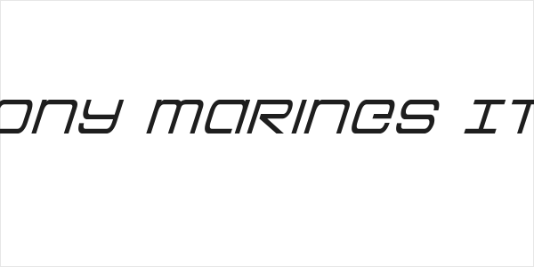 Colony Marines Italic Logo