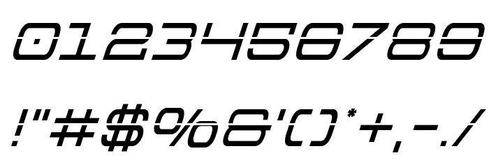 Colony Marines Laser Italic Schriftart Anderer Schreiben