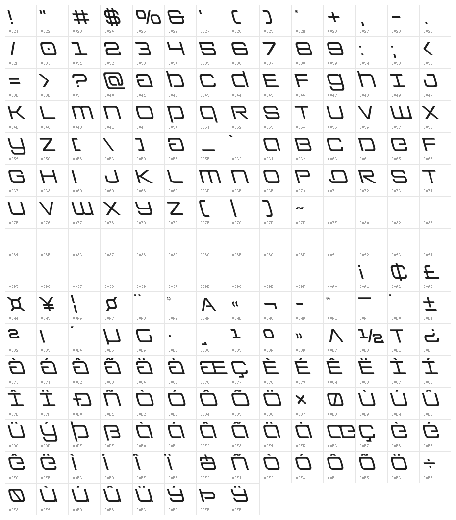 Colony Marines Leftalic Character Map