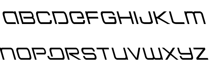 Colony Marines Leftalic Font LOWERCASE