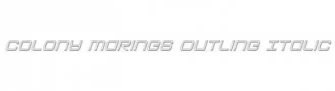 Colony Marines Outline Italic  baixar fontes gratis