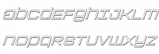 Colony Marines Outline Italic خط أحرف كبيرة