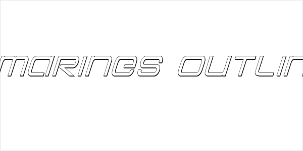 Colony Marines Outline Italic Logo