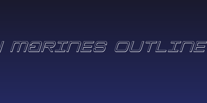 Colony Marines Outline Italic Social Header