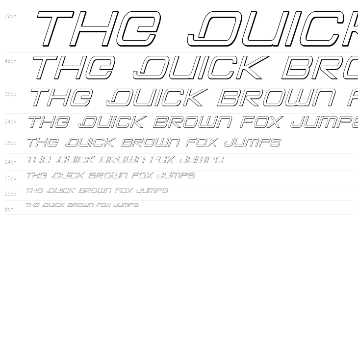 Colony Marines Outline Italic Waterfall